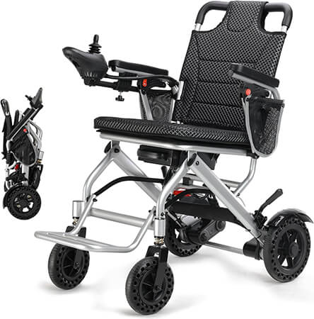 2 g Lightweight Electric Wheelchairs for Adults Foldable Wheelchair for Seniors,