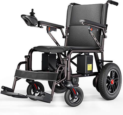 3 DAH Electric Wheelchair for Adults 15 Miles Long Travel Range, Lightweight Folding, Motorized Power Chair