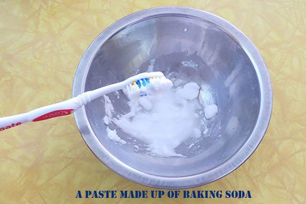 A paste made up of Baking soda