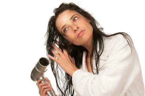 Drying your hair completely