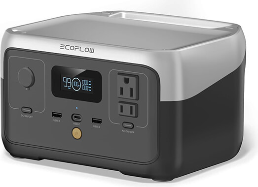 EF ECOFLOW Portable Power Station RIVER 2, 256Wh LiFePO4 Battery Solar Generator Outdoor Camping RVs Home