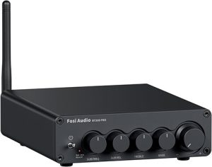 Fosi Audio Bluetooth Subwoofer Amplifier 2.1 BT30D Pro Subwoofer Amp TPA3255 Chips 165W 2 350W Bass Treble Control
