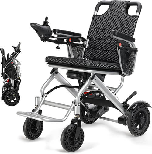Goldseason 33 Lbs Lightweight Electric Wheelchair, Electric Wheelchairs Adults Foldable Seniors