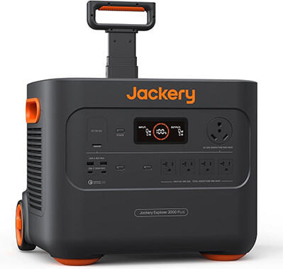 Jackery Portable Power Station Solar Generator 2042Wh LiFePO4 Battery 3000W Output Outdoor RV Camping