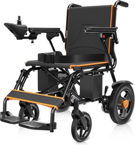 POWET Electric Wheelchairs Adults Foldable Lightweight Power Motorized Wheelchair for Seniors