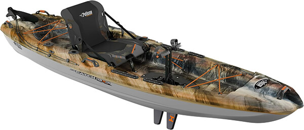 Pelican Catch HDII Premium Angler Sit On Top Fishing Kayak HyDryve Pedal System & Comfortable Ergocast seat