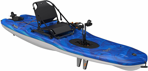 Pelican Getaway 110 HDII Recreational Kayak Sit on Top Lightweight and Stable one Person Kayak Vapor Deep Blue