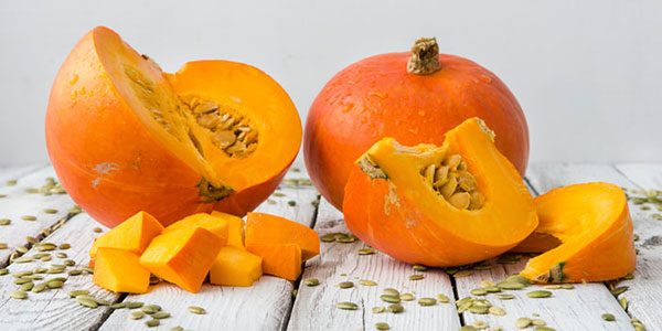 Pumpkin treatment mask for damaged hair