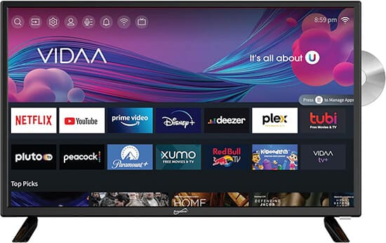 Supersonic SC 2426SDVD 24 inch LED Smart HDTV