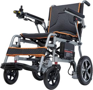 U Lightweight Electric Wheelchair Only 33lb Foldable Power Chair for Adults SOS Alert Button Removable Battery 220lb