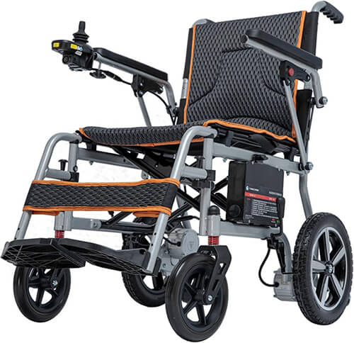 U Lightweight Electric Wheelchair Only 33lb Foldable Power Chair for Adults SOS Alert Button Removable Battery 220lb