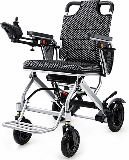 WalkFeel 33lb Lightweight Electric Wheelchairs for Adults 20 Miles Range Portable Motorized Wheelchair Airplane Approved