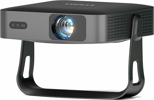 【Officially Licensed APP & Native 1080P】Thinnest 2.24 Smart Mini Projector with WiFi and Bluetooth, Auto Focus